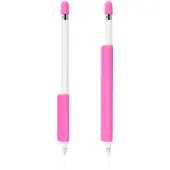Peachy Siliconen Houder Hoes Huls Extra Bescherming Anti-Slip Apple Pencil Roze