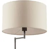 TRIO Leeslamp Claas Table zwart met houtbruin en grijs