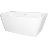 Kerra Mona back to wall vrijstaand bad 150x75cm wit