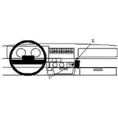 Brodit ProClip houder geschikt voor Renault Express 1991-1996 Angled mount LET OP: Uitlopend artikel, Kan niet retour!