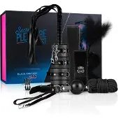 Secret Pleasure Chest - Black Fantasy - SM - BDSM - Set - Sex Toys voor Mannen en Vrouwen - Erotische Cadeauset - Zwart