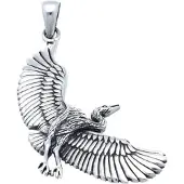 MOOYE ® - Collectie Zilveren Kraanvogel kettinghanger