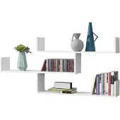 En.casa Wandrek Grimstad met 3 planken 119x18x55 cm wit
