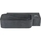 Differnz Fonteinset Reba 36x19x8 cm Natuursteen Zwart