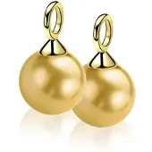 Zinzi Creoolhanger ZICH266YG Parels Geel verguld