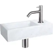 Differnz Fonteinset Mix&match Marmer Gebogen Mat Chroom