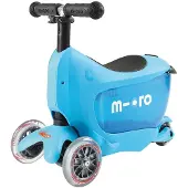 Micro Mini2go Deluxe Plus Kinderen Step met drie wielen Blauw
