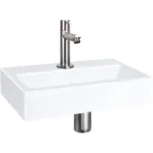 Differnz Flat fonteinset keramiek met rechte kraan mat chroom
