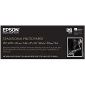 Epson Plotterpapierrol Traditioneel fotopapier, 432mm x 15m, 300g/m² (300 g/m², Plotterrollen, 1 x), Fotopapier, Wit