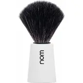 NOM CARL Shaving Brush Black Fibre White