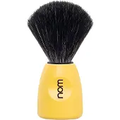 NOM LASSE Shaving Brush Black Fibre Lemon Lemon