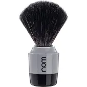 NOM MARTEN Shaving Brush Black Fibre Black Grey Grey