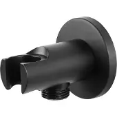 Differnz Handdouche houder met wateruitloop zwart