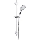 Differnz Glijstangset Deluxe 54 cm Met Handdouche en Doucheslang Chroom