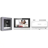 HIK VISION 2wire Digital IP video intercom kit one call button.DSKD8003IME2 Surface - DSKH6320WTE1 - 14 port standard PoE switch - 16GB TF card