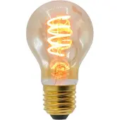 LumenXL 4W spiraal lamp, 1800K, amber glas Ø60 - dimbaar