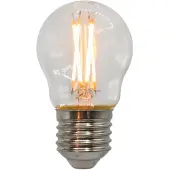 LumenXL 2,5W & 4,5W filament lamp, 2200-2700K, helder glas Ø45mm, dim-to-warm