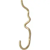 Ferm Living Curvature enkele haak Messing