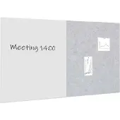 Ivol Whiteboard / prikbord pakket 100x200 cm - 1 whiteboard + 1 akoestisch