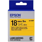 Epson LK-5YBP tape zwart op pastel geel 18mm (origineel)