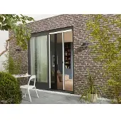 Cando Hordeur Premium U - Plissé Hordeur - Wit Profiel - Zwart Gaas - 96x257cm
