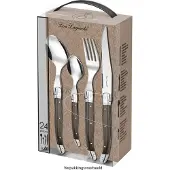 Lou Laguiole - 24 delige bestekset peper bruin - 6 Personen