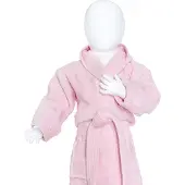 The One Towelling Baby badjas Licht Roze - 80/92