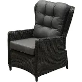 AVH-Collectie Marina premium lounge tuinstoel verstelbaar antraciet