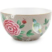 Pip studio Blushing Birds 15cm kom Kleur: khaki