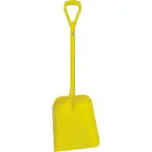 Multicare-Centrum Hygiene 5623-6 schop D-grip, geel steel 104cm, groot blad 38x35cm