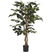Mica Decorations Ficus Kunstplant - H110 x Ø65 cm - Groen