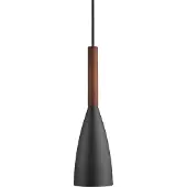 Nordlux Hanglamp hout 'Pure 10' zwart E27 10 cm DFTP
