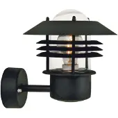 Nordlux Wandlamp buiten VEJERS, dimbaar, zwart, metaal, Modern, Wandlamp buiten