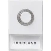 Friedland Beldrukker | Honeywell (Bedraad, Verlicht, Naamplaatje, Wit)