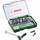 Bosch Accesorios 27-delige ratelset en Schroevendraaier - 2607017160