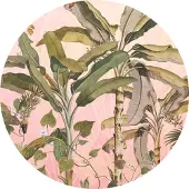 Komar Botany Vlies Zelfklevend Fotobehang 125x125cm Rond