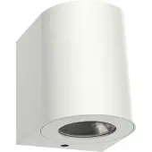 Nordlux LED-wandlamp buiten Canto 2, wit / opaal, Aluminium, Modern, LED wandlamp buiten