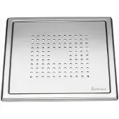 Smedbo Afvoerrooster outline met vierkant patroon 20x20x0.55 cm chroom