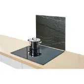 Zeller ANTHRACITE SLATE glazen beschermplaat voor fornuis - groot