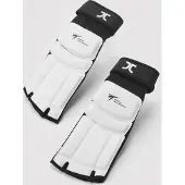 JCalicu Taekwondo-voetbeschermers | WT-goedgekeurd | Wit (Maat: L)