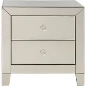 Kare design Luxury Ladekast 2-Laden - B49xD41xH50 Cm - Spiegelglas Champagne