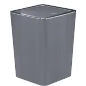 Kleine wolke Match prullenbak 18x18x24,3cm, platinum