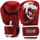 Super Pro Combat Gear Talent (kick)bokshandschoenen Rood/Wit 4oz