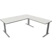 Kerkmann Büromöbelfabrik Hoekbureau Unic comfort wit 180x180cm