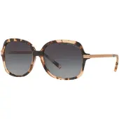 Michael Kors zonnebril Adrianna II MK2024 316213 Pink Tortoise lichtgrijze gradiënt