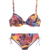 Sunseeker Bikini blauw / limoen / pitaja roze / oudroze
