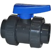 PVC handel Effast pvc kogelkraan, inwendig lijm-50 mm, 16 bar