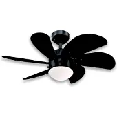 WESTINGHOUSE Turbo Swirl - compacte ventilator, zwart, Woon-/ Eetkamer, Hout, Modern