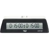 Dgt 1001 - Schaakklok - Countdown en up-count functie - Zwart/wit