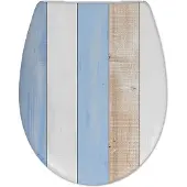 Mueller Toza Stripe softclose toiletzitting met Quick-Release